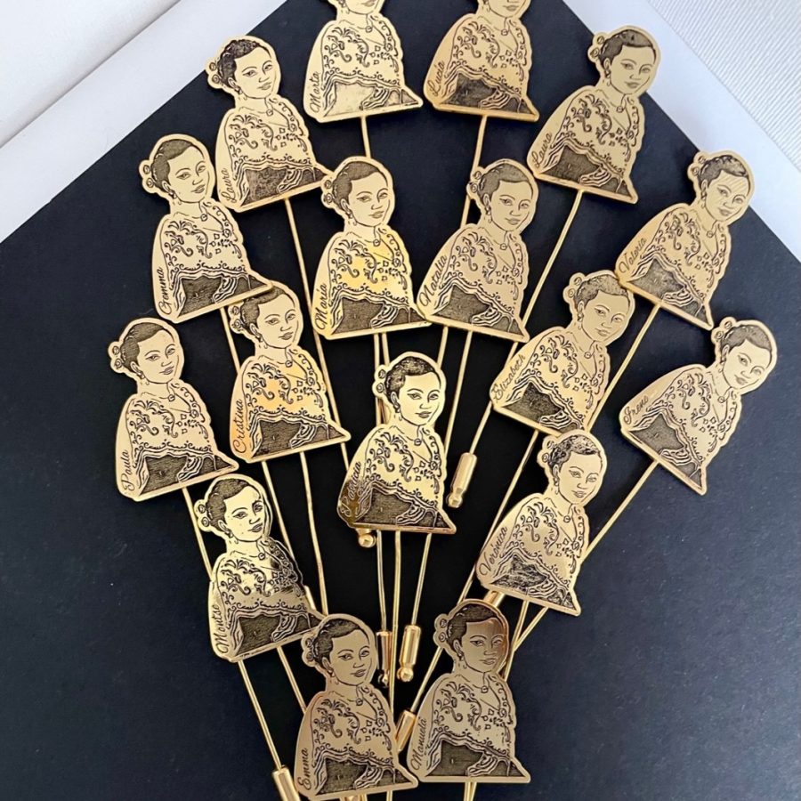 Aguja con busto de festera personalizada