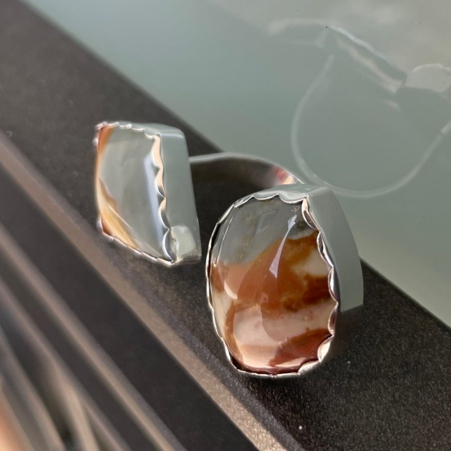 ANILLO CON JASPE POLÍCROMO