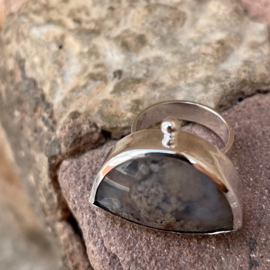 ANILLO CON ÁGATA MUSGO