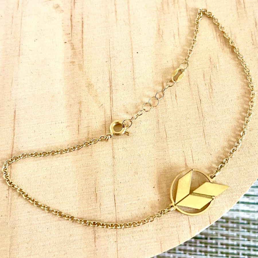 PULSERA LOGOTIPO ORO 18K