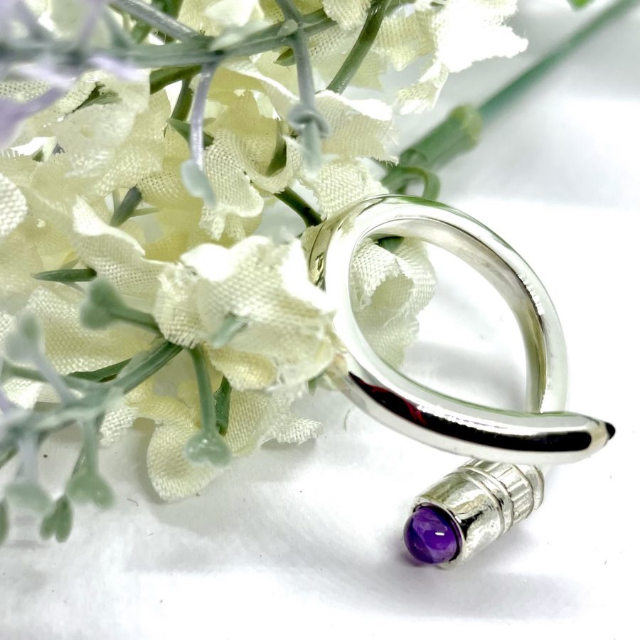 Anillo lápiz plata de ley