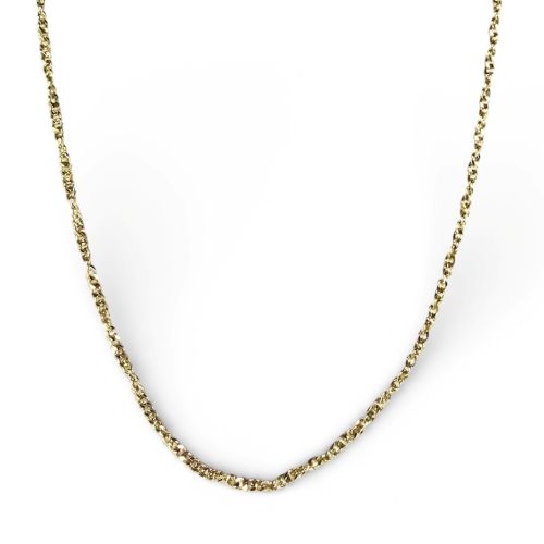Cadena Singapur de Oro Amarillo 9K
